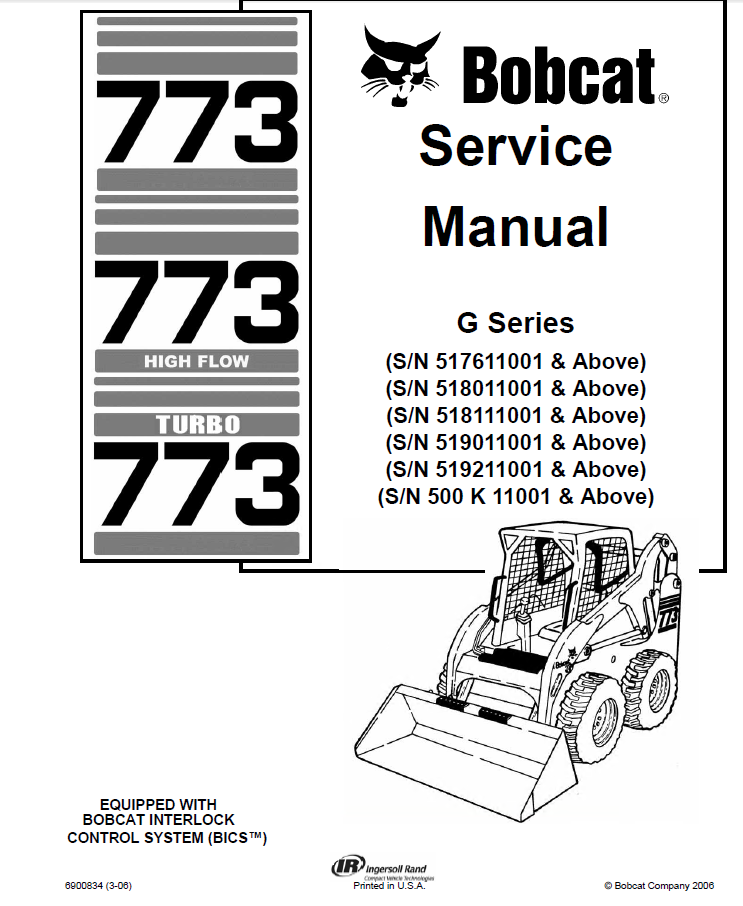 773 Bobcat Operators Manual Free Download